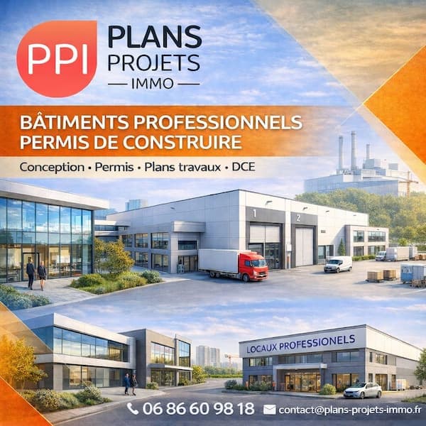 🏢 Projets professionnels – Plans & permis de construire